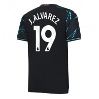 Manchester City Julian Alvarez #19 Tretí futbalový dres 2023-24 Krátky Rukáv